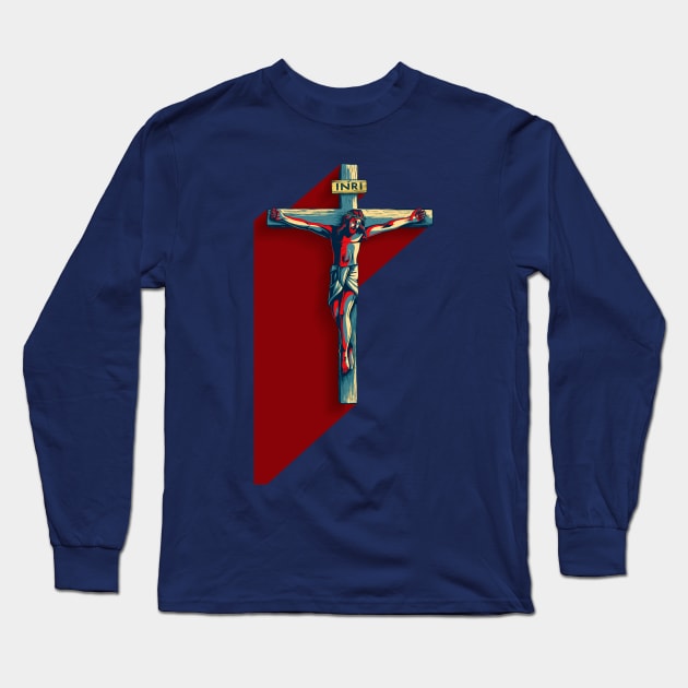 INRI Long Sleeve T-Shirt by Peter Awax